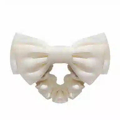 蒙妮 缎面蝴蝶结大肠发圈 布艺 头绳 男女同款情侣款