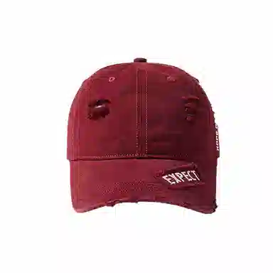 杨同学 破洞 棉 鸭舌帽 男女同款情侣款