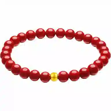 壹仟俩 诸事顺利转运 新中式国潮风高级感小众经典设计#好运 朱砂 玉石手串 女款