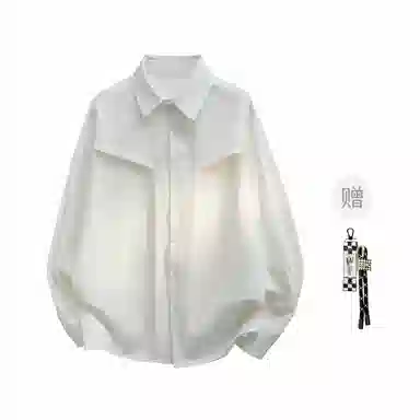 大卫贝肯 美式高街基础纯色简约复古小众经典青年日常通勤宽松透气时尚百搭高级感长袖衬衫 男女同款
