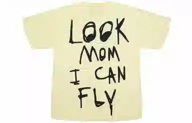 Travis Scott Cactus Jack Look Mom I Can Fly Tee Yellow