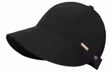 优幽兰 休闲简约纯色高级感大头围显脸小遮阳帽韩版素颜遮脸防紫外线遮阳帽百搭时尚 聚酯纤维 鸭舌帽 女款