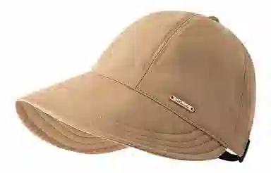 优幽兰 休闲简约纯色高级感大头围显脸小遮阳帽韩版素颜遮脸防紫外线遮阳帽百搭时尚 聚酯纤维 鸭舌帽 女款