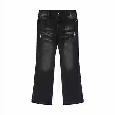 PASET Vintage Star Embroidered Jeans