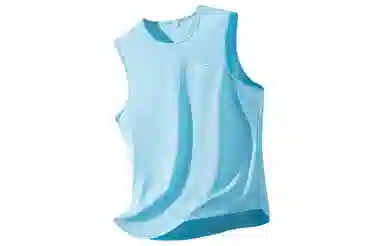 王者荣耀 鲁班七号星空梦想款 美式复古圆领反光银纯色家居休闲速干宽松休闲慵懒直筒背心 男女同款