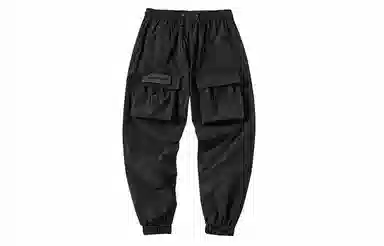 ENSHADOWER Metal Nylon Drawstring Joggers