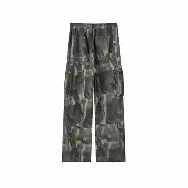 XUJIA Retro Street Straight Pants Camo