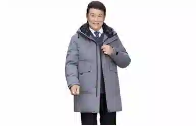 鸭鸭 中长款保暖休闲羽绒服 男款