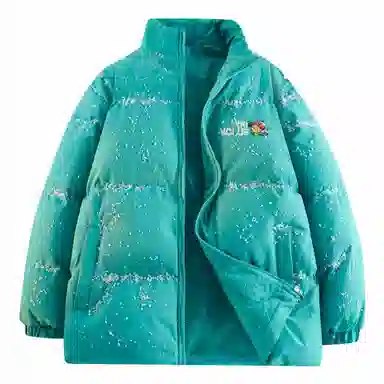 VniVerseVClub Dopamine Cartoon Letter Puffer Jacket