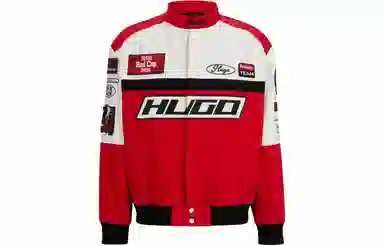 HUGO BOSS Colour-Blocked Regular-Fit Jacket Logo