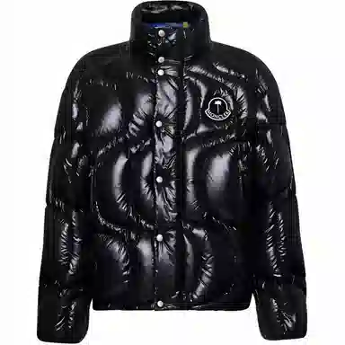 Moncler High Neck Jacket Black