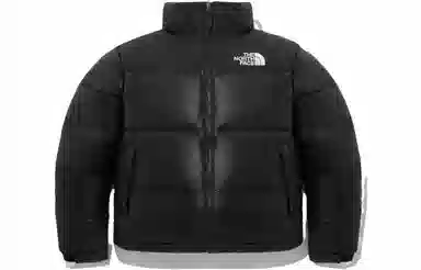 The North Face Logo Down Jacket Black