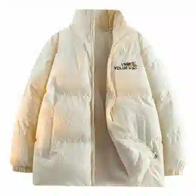 VniVerseVClub Dopamine Cartoon Letter Puffer Jacket