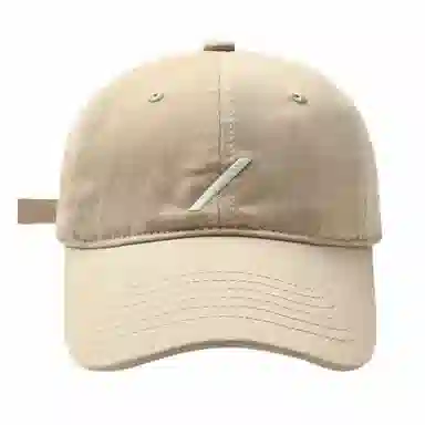 优莲茵 大头围韩版休闲刺绣斜杠 四季百搭显脸小简约户外防晒太阳帽 棉 鸭舌帽 男女同款情侣款