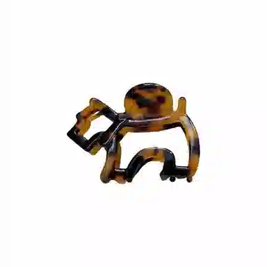 蒙妮 醋酸镂空小狗抓夹 树脂 发夹 男女同款情侣款