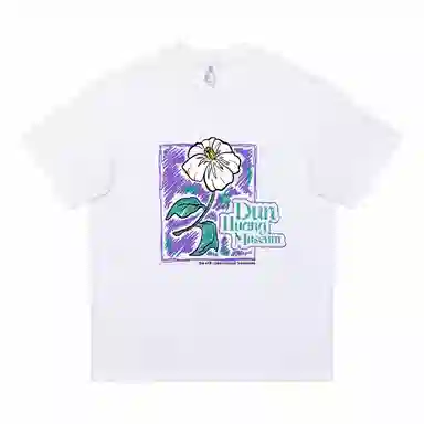 Dunhuang Vintage Cotton Floral Tee