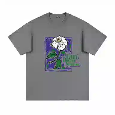 Dunhuang Vintage Cotton Floral Tee