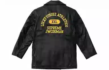 Supreme x JUNYA WATANABE COMME des GARÇONS MAN x Schott Leather Peacoat