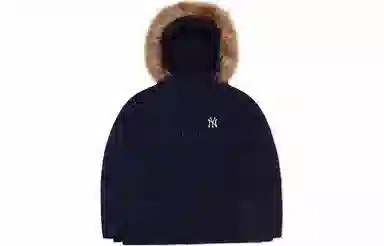 MLB Yankees Hooded Down Jacket Blue