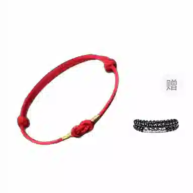 【到手2条】 素于 国潮复古轻奢高级时尚百搭八方来财银蛇送福脚链手工编织小众设计饰品#好运配饰 织物 手绳 男女同款情侣款