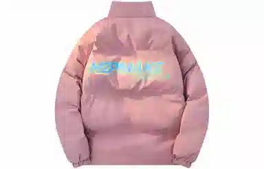 H2P College Style Cartoon Graffiti Letter Puffer Jacket