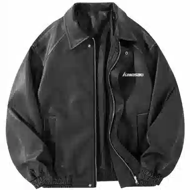 Kawasaki Retro Racing PU Jacket