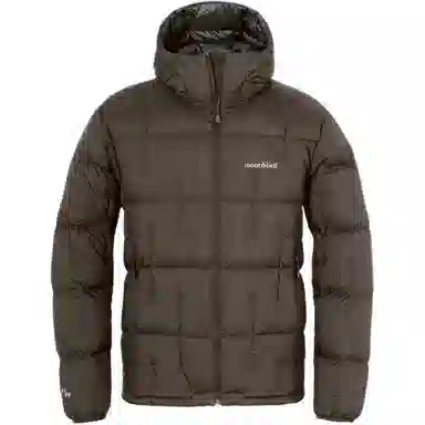 MONTBELL Letter Print Hoodie Down Jacket