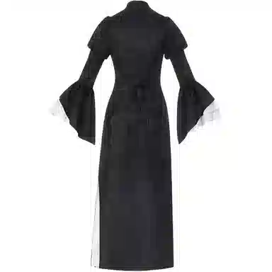 哒头下雨不愁 接袖设计绣印结合旗袍 女款