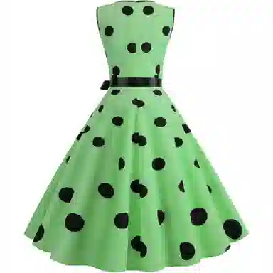 哒头下雨不愁 复古收腰舒适无袖连衣裙 女款