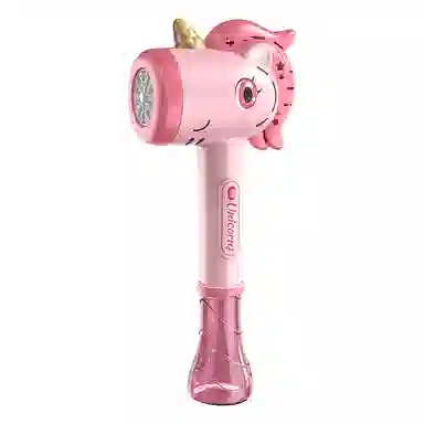 萌萌孩 全自动独角兽泡泡枪棒 不漏水 电动 泡泡机