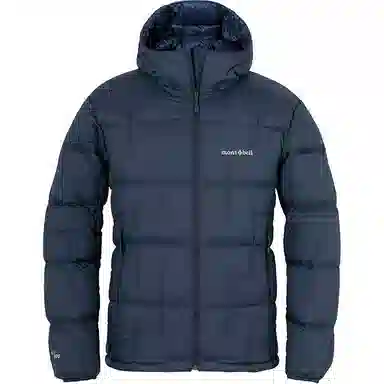 MONTBELL Letter Print Hoodie Down Jacket