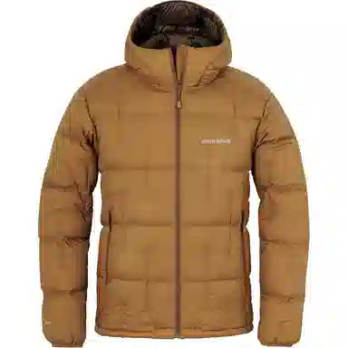 MONTBELL Letter Print Hoodie Down Jacket