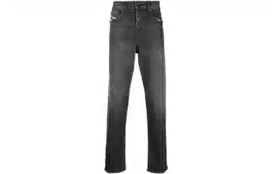 DIESEL FW22 Straight High Waist Jeans Gray