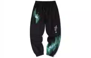 LAMLICKA Aurora Bear Print Joggers Black