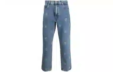 Martine Rose Logo Denim Pants