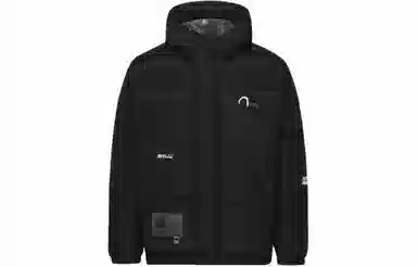 EVISU Hooded Down Jacket Black