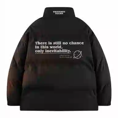 VniVerseVClub Planet Letter Puffer Jacket