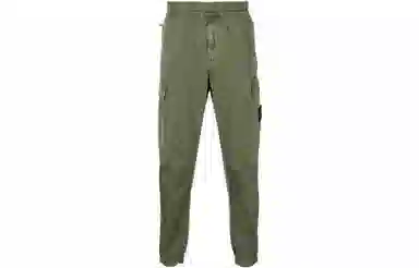 Stone Island FW22 Logo Patch Cargo Pants Green