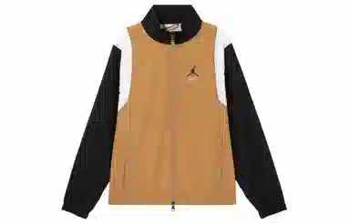 Jordan Embroidered Logo Jacket Brown