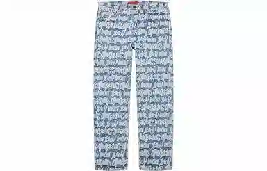 Supreme SS22 Fat Tip Jacquard Regular Jean