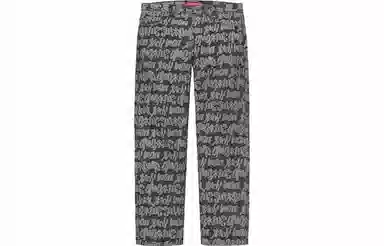 Supreme SS22 Fat Tip Jacquard Regular Jean