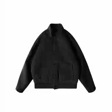 我是大卫 加厚立领毛呢宽松百搭保暖夹克外套 男女同款