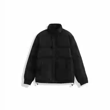 我是大卫 加厚休闲立领面包棉服 男女同款 黑色