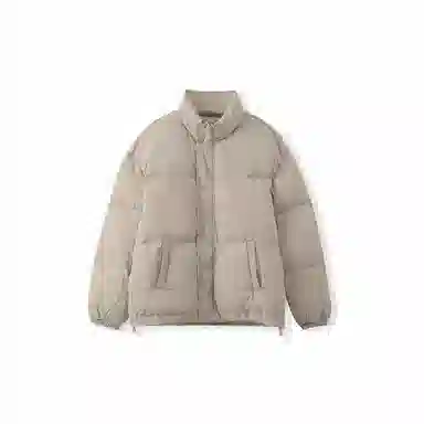 Wo Shi Da Wei Short Puffer Jacket Light Khaki