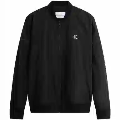 Calvin Klein Embroidered Letter Bomber Jacket