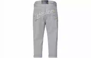 EVISU SS22 Denim Pants Light Grey