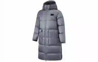 LiNing Ping Pong Series Hooded Down Jacket Stone Grey