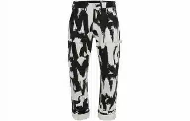 Alexander McQueen SS22 Graffiti Cargo Jeans