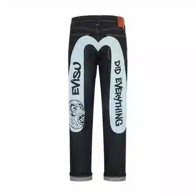 EVISU Daruma M Print Slim Jeans