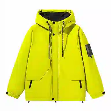 鸭鸭 加厚保暖连帽宽松百搭休闲羽绒服 男女同款